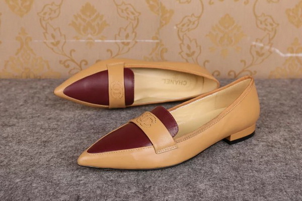 CHANEL Shallow mouth flat shoes Women--045